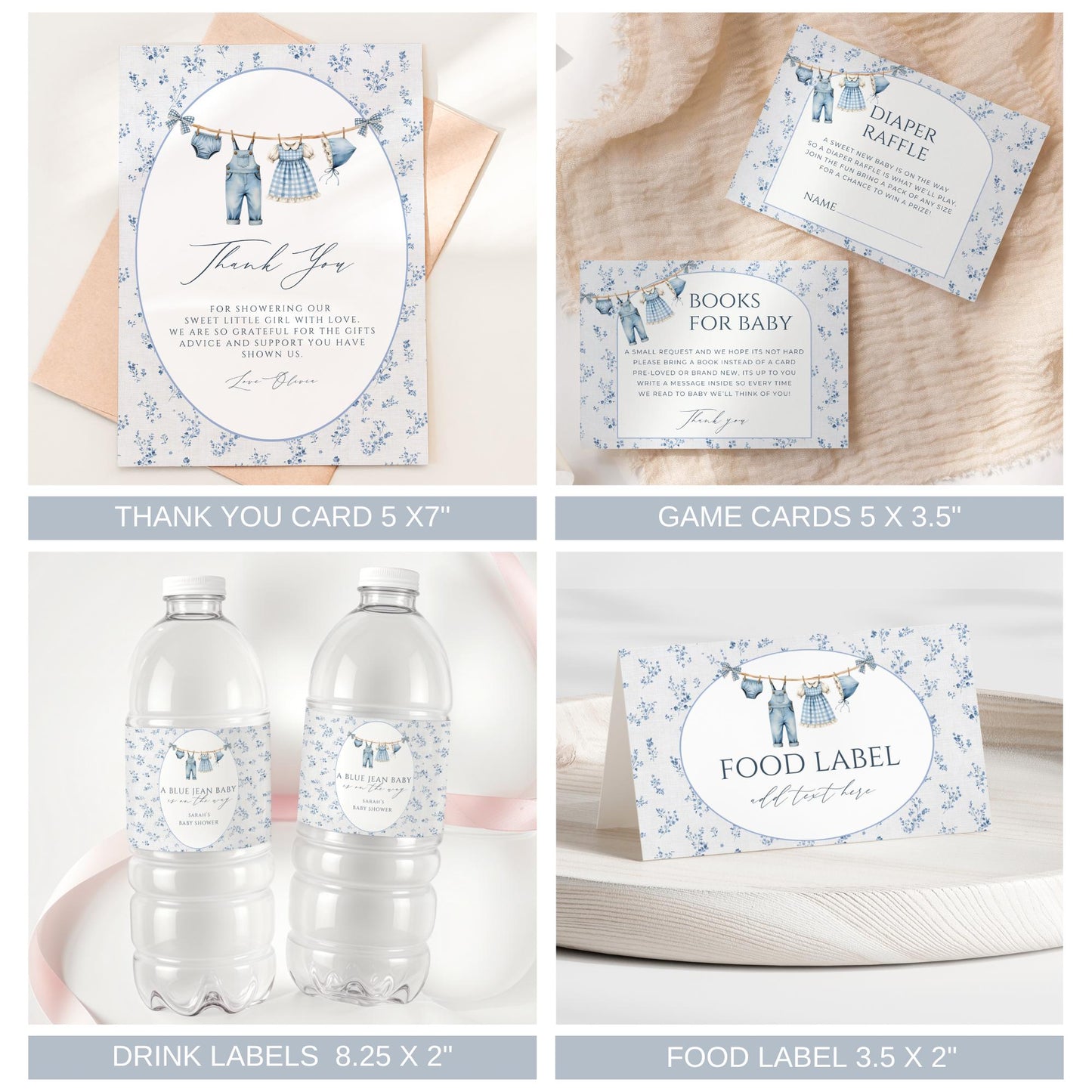 blue jean baby, bluejean baby shower, editable templates, blue jean baby theme, blue jean baby boy, denim theme shower, blue jean shower, blue jean invite, blue jean baby signs, baby shower bundle, blue jean welcome, blue jean bundle, blue jean invite set