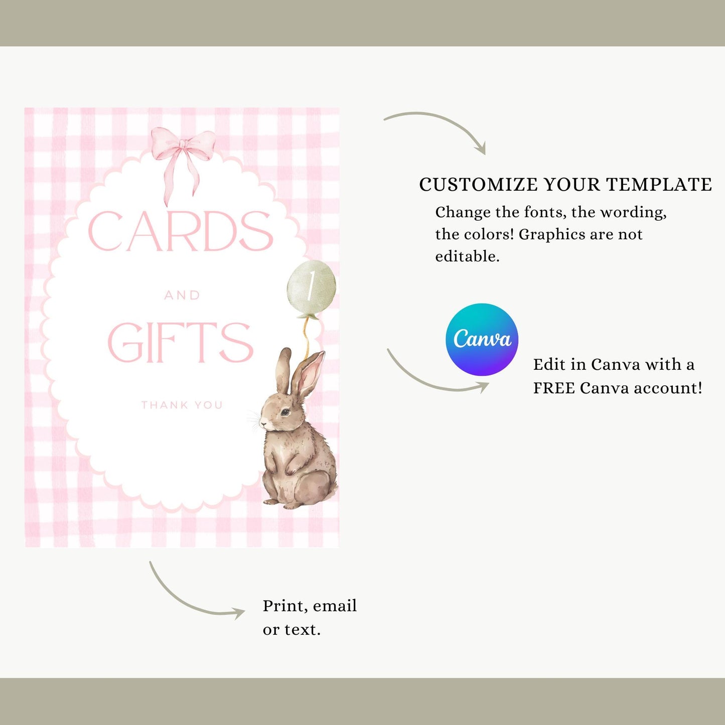 Some Bunny is One Birthday Editable Sign Bundle Bunny Themed first Birthday Premade signs Easter 1st birthday table signs Rabbit Party