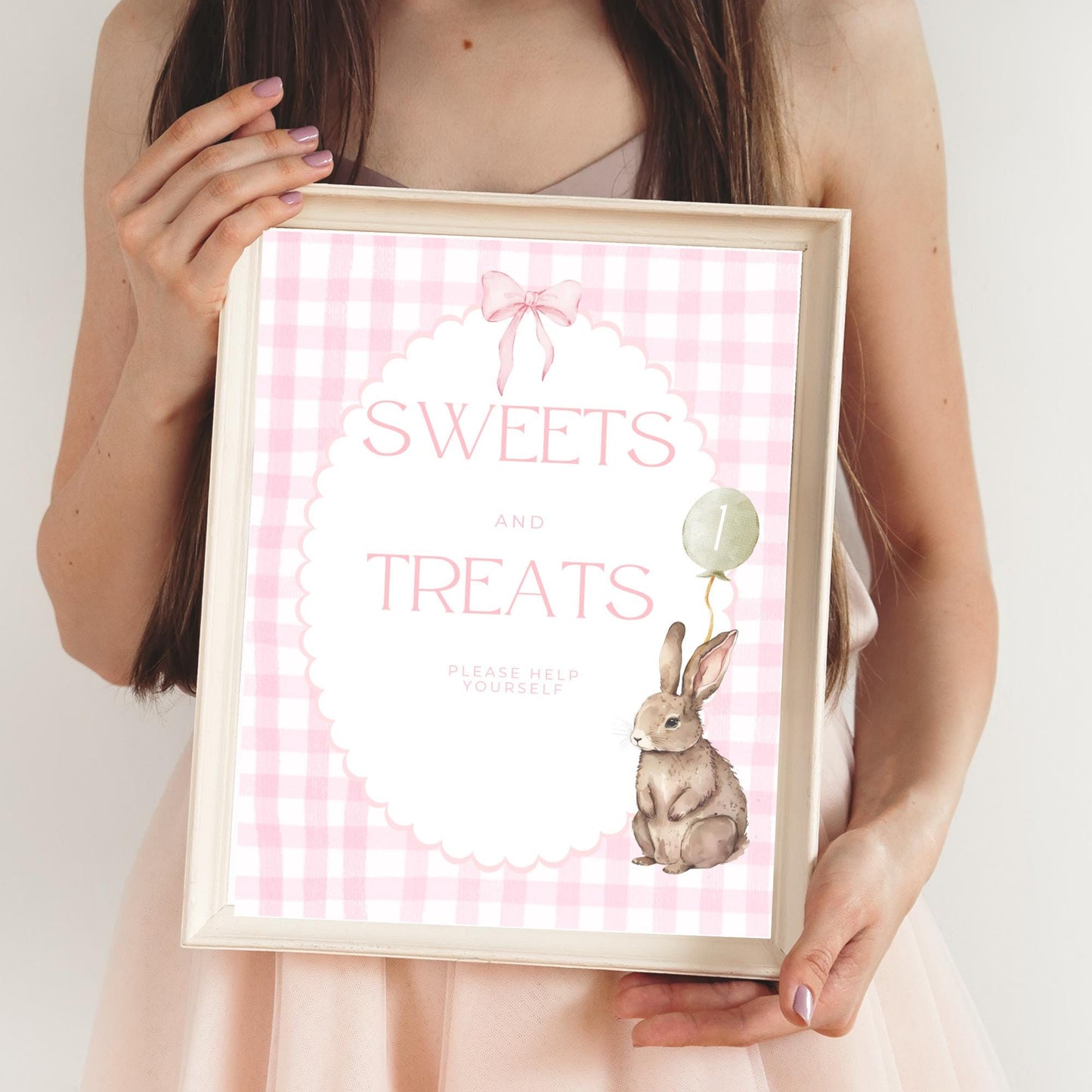 Some Bunny is One Birthday Editable Sign Bundle Bunny Themed first Birthday Premade signs Easter 1st birthday table signs Rabbit Party