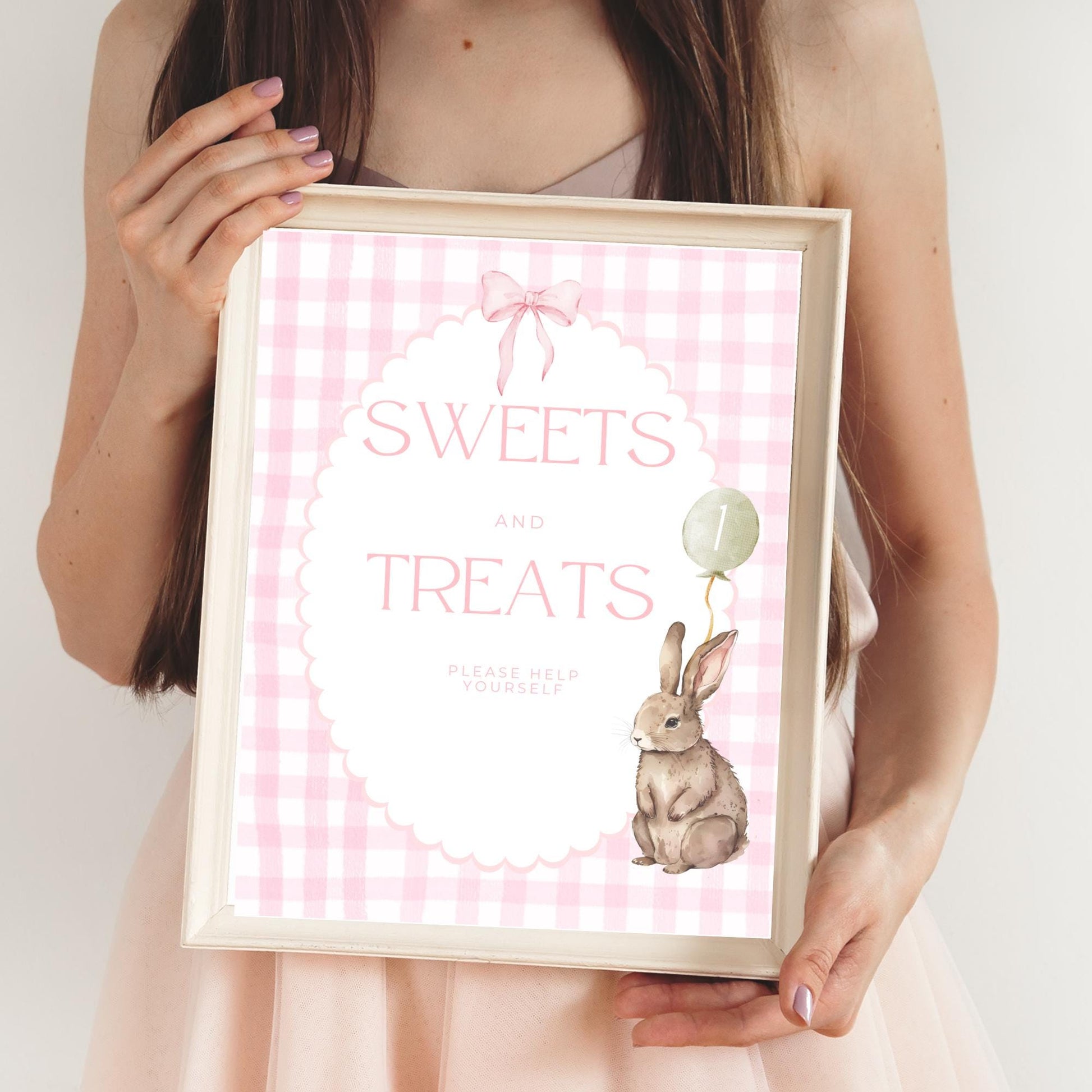 Some Bunny is One Birthday Editable Sign Bundle Bunny Themed first Birthday Premade signs Easter 1st birthday table signs Rabbit Party