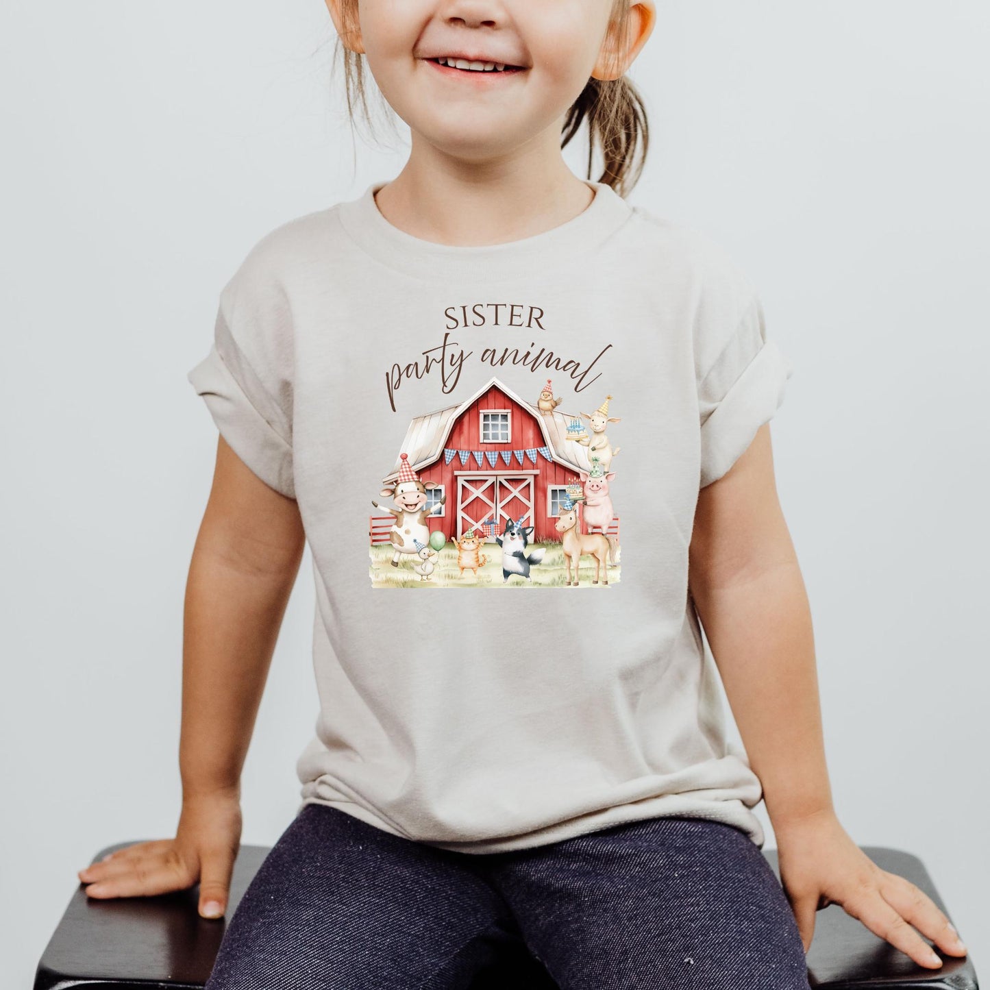 Farm Birthday Shirt One Party Animal Birthday Outfit for birthday photos Barnyard 1st Birthday Match Family Shirt Country Theme