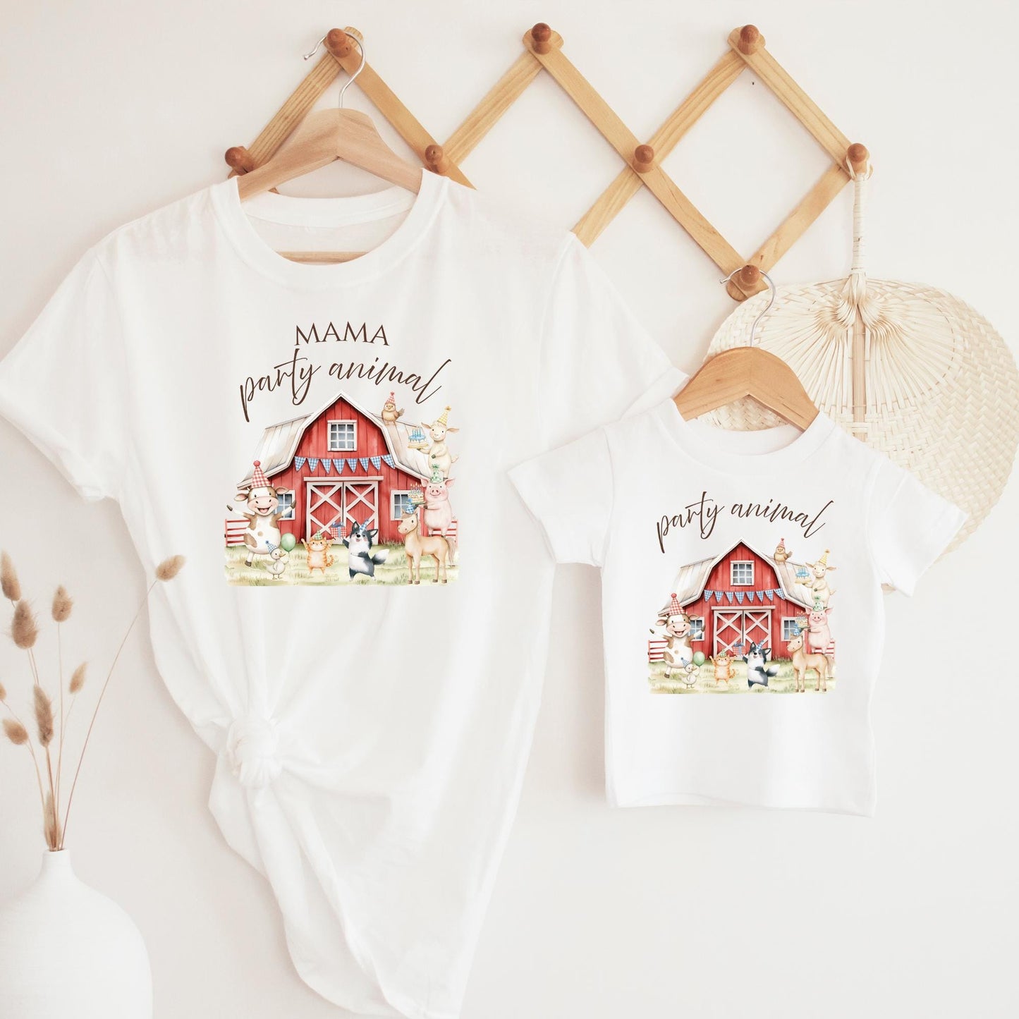 Farm Birthday Shirt One Party Animal Birthday Outfit for birthday photos Barnyard 1st Birthday Match Family Shirt Country Theme