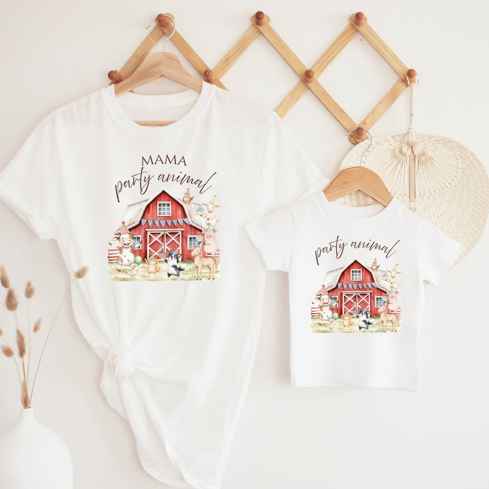 Farm Birthday Shirt One Party Animal Birthday Outfit for birthday photos Barnyard 1st Birthday Match Family Shirt Country Theme