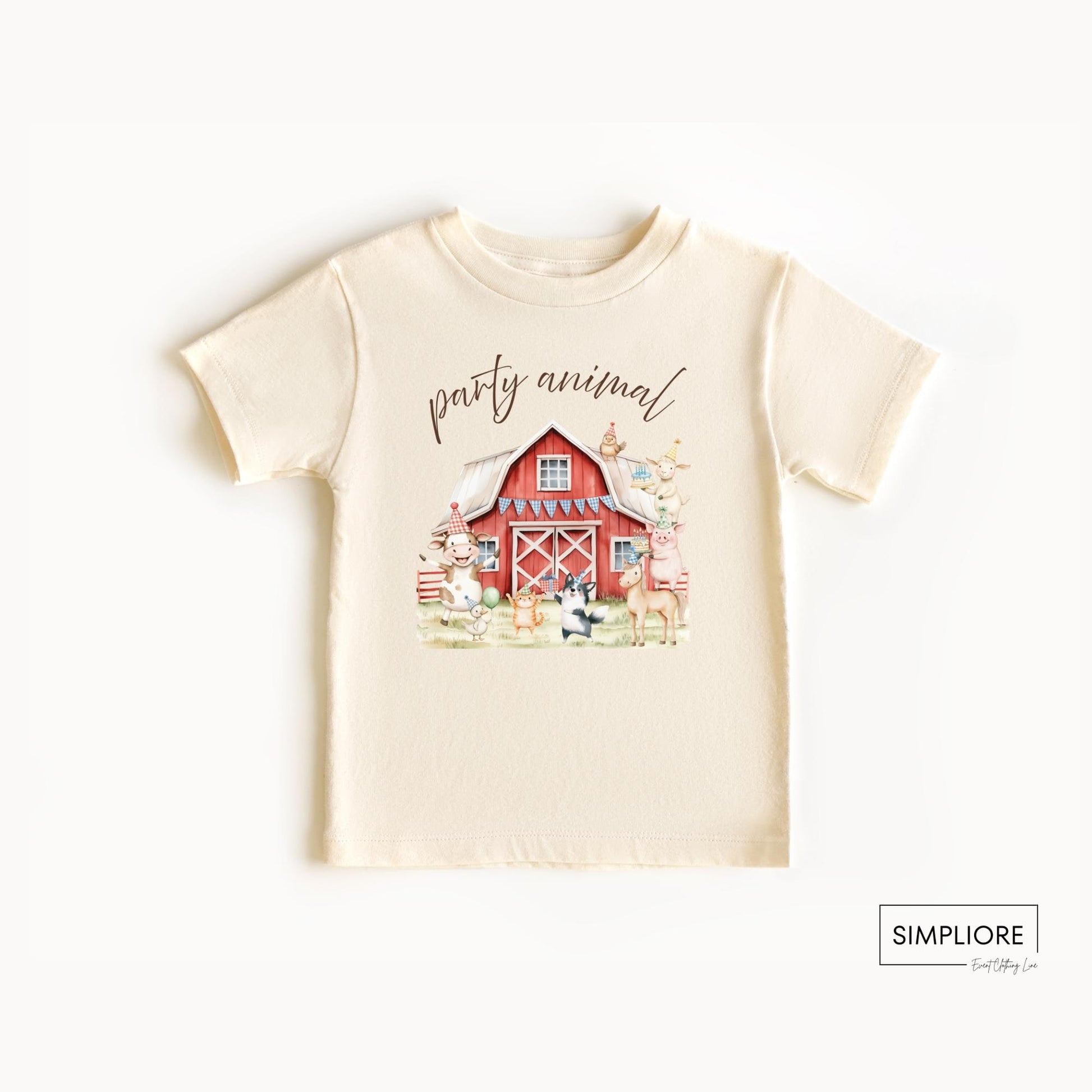 Farm Birthday Shirt One Party Animal Birthday Outfit for birthday photos Barnyard 1st Birthday Match Family Shirt Country Theme