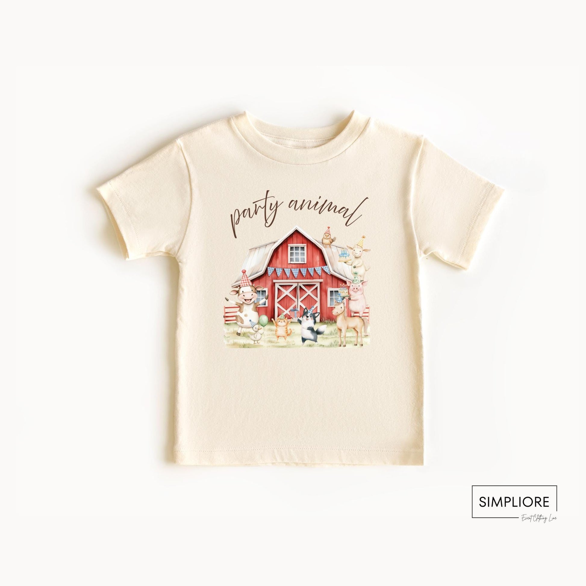 Farm Birthday Shirt One Party Animal Birthday Outfit for birthday photos Barnyard 1st Birthday Match Family Shirt Country Theme