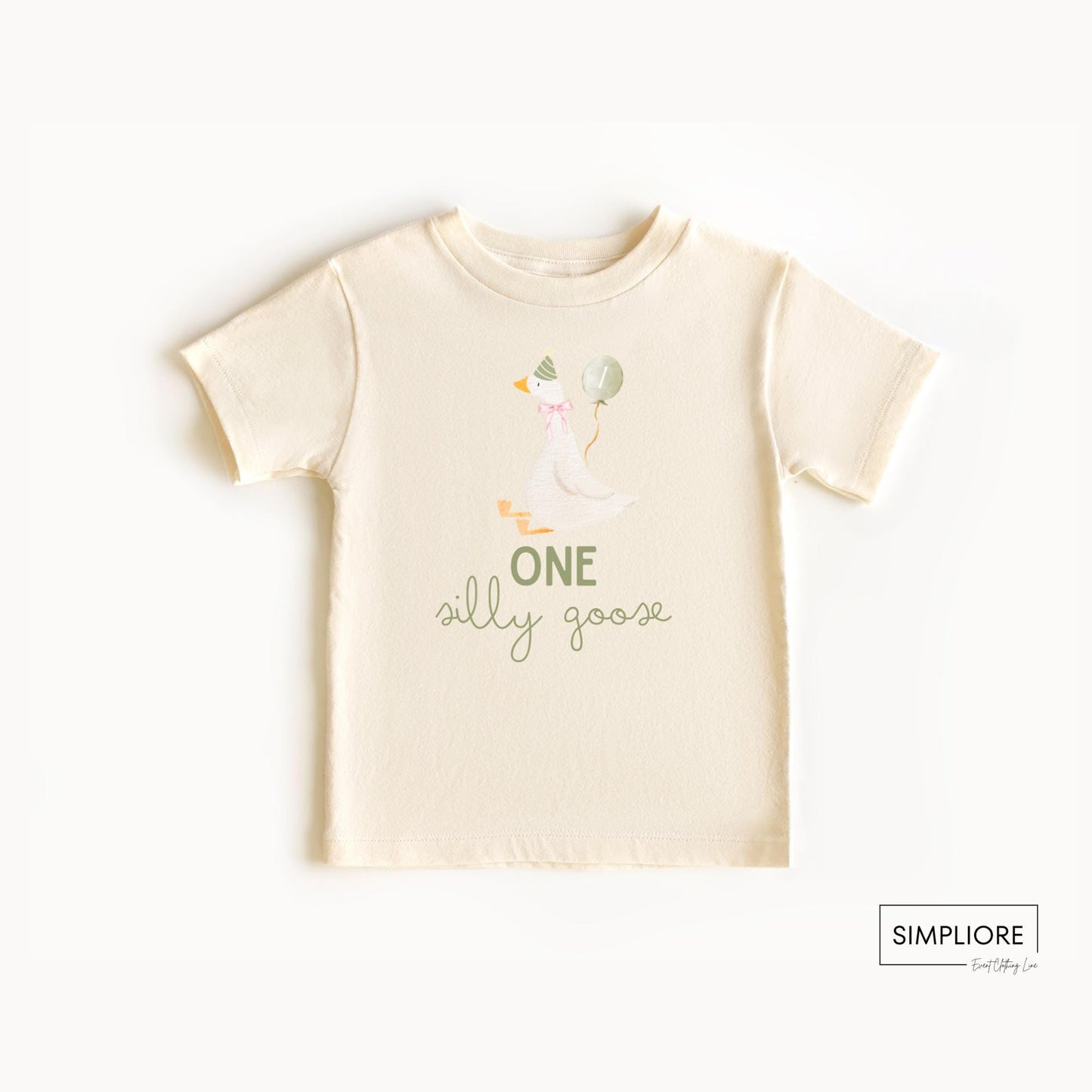 One Silly Goose Birthday Shirt Pink Bow Silly Goose Birthday Outfit for birthday photos 1st Birthday Match Family Shirt Goose Theme